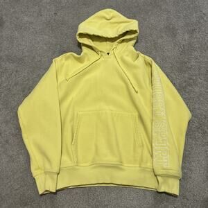 Vtg Stussy Hoodie Small Yellow Grunge Skater Y2K